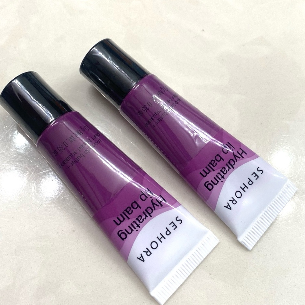 2X Sephora Hydrating LipBalm Avocado Butter & Plant Based Squalane #4 Berry, New - Picture 8 of 8